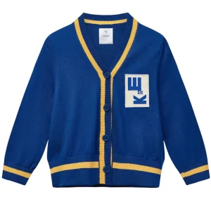 Tip Cardigan in Klein Blue / Amber by Wynken