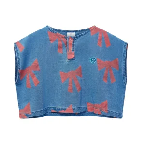 Vela Top in Twill Denim by Wynken