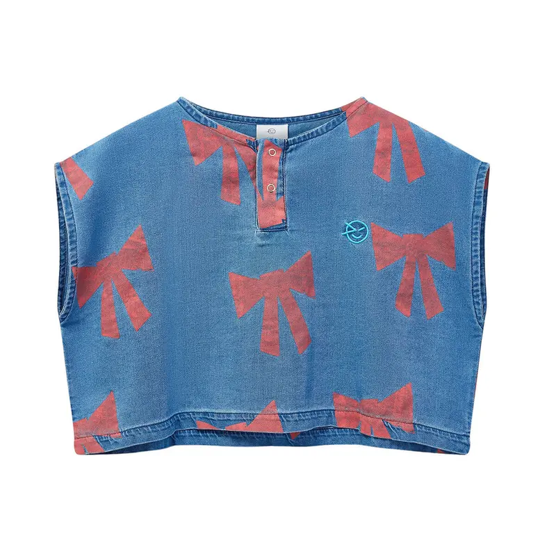 Vela Top in Twill Denim by Wynken