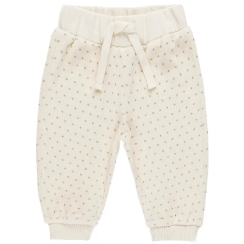 Velour Relaxed Sweatpant in Polka Dot by Quincy Mae