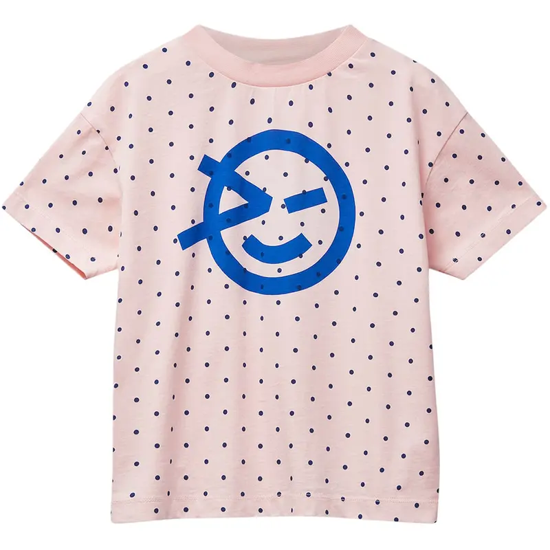 Wynken Tee in Pale Pink Polka by Wynken