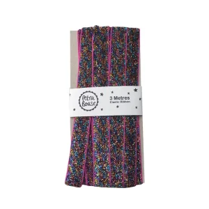 3 Metres Of Glitter Ribbon in Confetti Glitter by Petra Boase