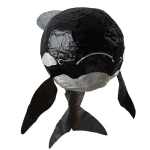 Black Whale Japanese Paper Balloon by Petra Boase