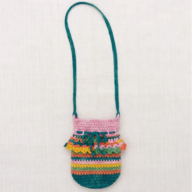 Crochet Joya Shoulder Bag in Spring Mosaic by Misha & Puff