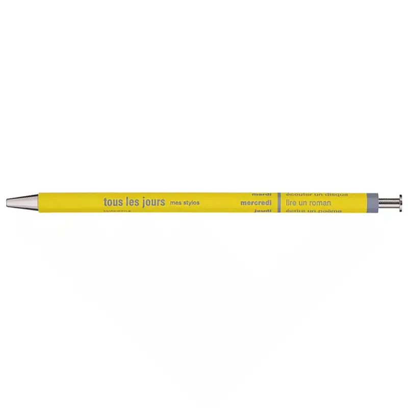 Days Ballpoint Pen in Yellow by Marks Inc.