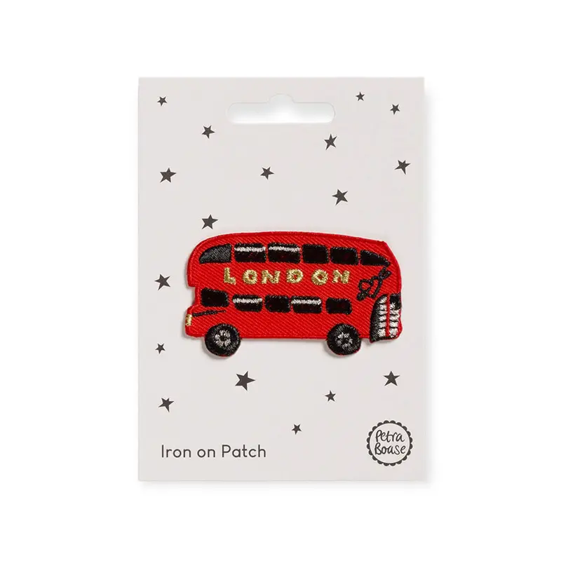 London Bus Iron On Patch by Petra Boase