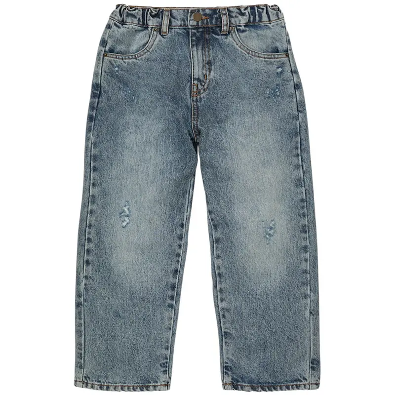 Loose Jean in Faded Blue Denim by Main Story