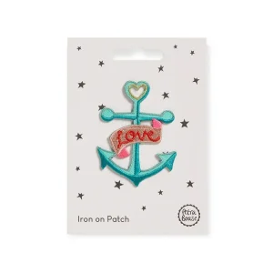 Love Anchor Iron On Patch by Petra Boase