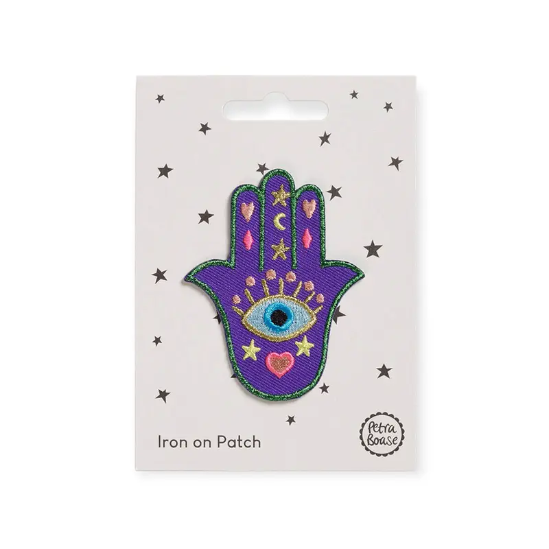 Lucky Hand Iron On Patch by Petra Boase