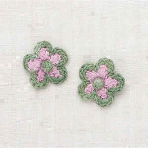 Medium Flower Clip Set in Hazy Lilac by Misha & Puff