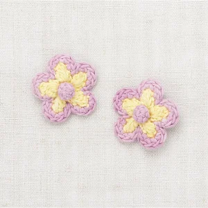 Medium Flower Clip Set in Vintage Yellow by Misha & Puff