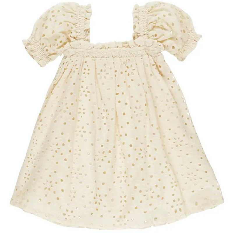 Milan Dress in Natural Broderie by Rylee & Cru