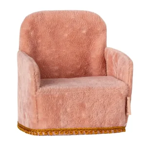 Mouse Chair in Rose by Maileg