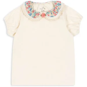 Pami Tee in Antique White by Konges Slojd - Last One In Stock - 5-6 Years