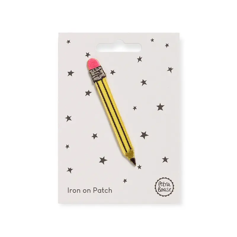 Pencil Iron On Patch by Petra Boase