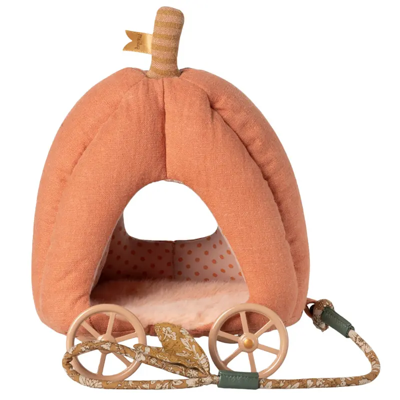 Pumpkin Carriage for Mouse by Maileg