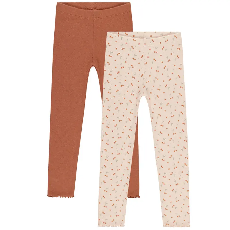Ribbed Legging Set in Cherries / Poppy by Rylee & Cru - Last One In Stock - 2-3 Years