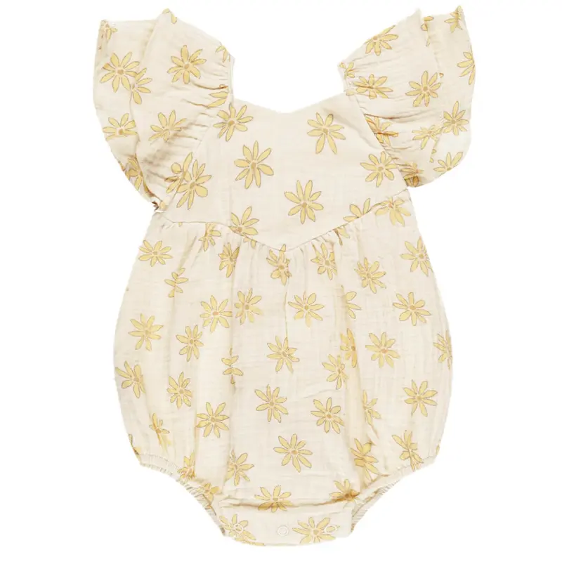 Roxy Romper in Daisies by Rylee & Cru