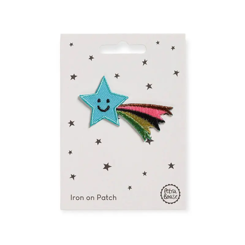 Shooting Star Iron On Patch by Petra Boase