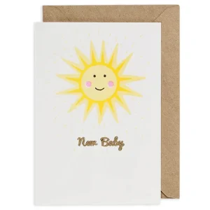 Sunshine New Baby Greetings Card by Petra Boase