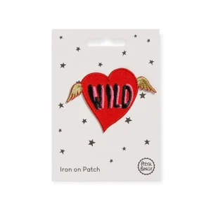 Wild Heart Iron On Patch by Petra Boase
