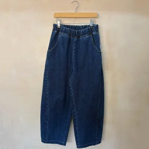 Arc Pants in Blue Denim by Le Bon Shoppe