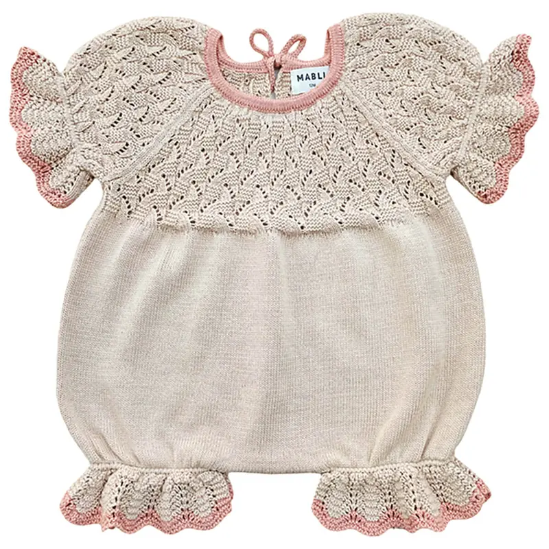Awena Romper in Oatmilk by Mabli