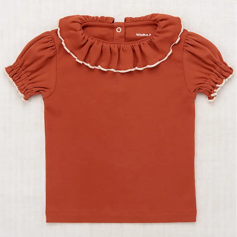 Balloon Sleeve Paloma Tee in Claystone by Misha & Puff