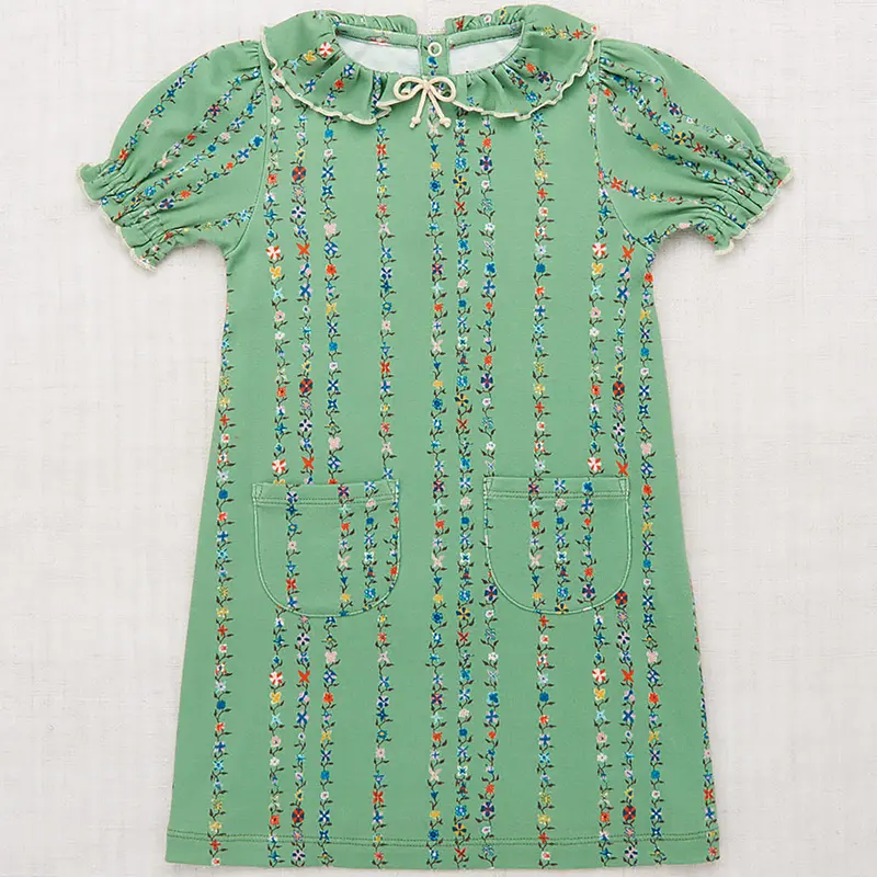 Balloon Sleeve Pattie Dress in Jadeite Little Botanica by Misha & Puff