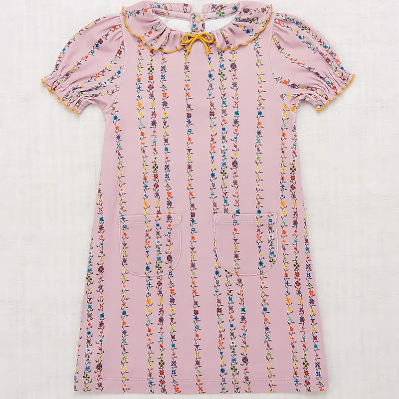 Balloon Sleeve Pattie Dress in Plum Petal Little Botanica by Misha & Puff