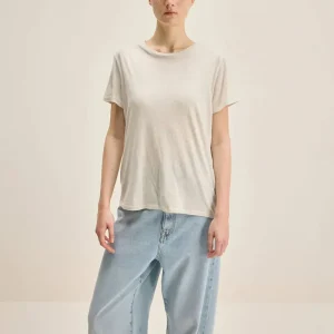 Covi Short Sleeve T-Shirt in Oyster by Bellerose