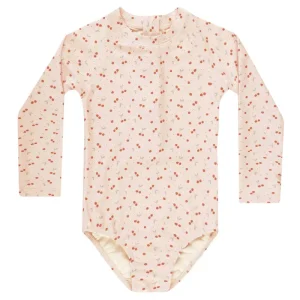 Delphine Rashguard One Piece in Cherries by Rylee & Cru - Last One In Stock - 4-5 Years