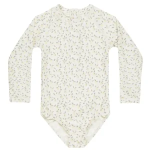 Delphine Rashguard One Piece in Lemons by Rylee & Cru