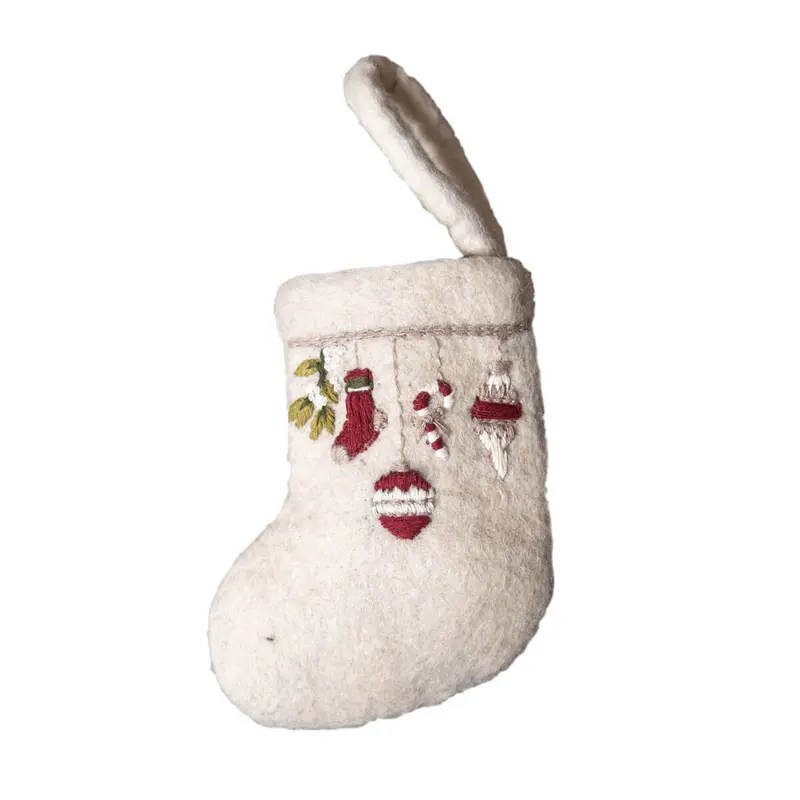 Garland Mini Stocking Christmas Decoration by Shirley Bredal