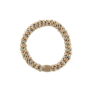 Kknekki Snag Free Hair Band in Dusty Grey / Beige Glitter by Bon Dep