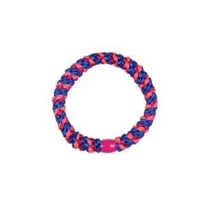 Kknekki Snag Free Hair Band in Electric Blue / Pink Glitter by Bon Dep