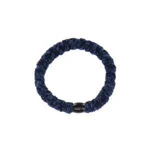 Kknekki Velvet Hair Band in Navy by Bon Dep