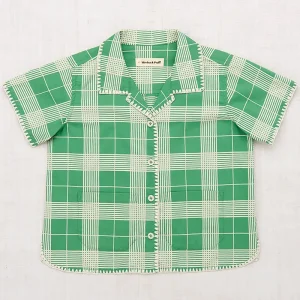 Leon Top in Bottle Green Piazza by Misha & Puff