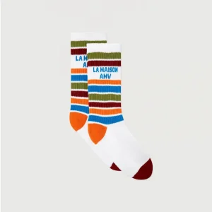Lypow Socks in Multi Stripe by American Vintage