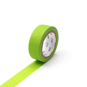 Matte Yellowgreen 15mm 1P Basic Washi Tape by MT Japan