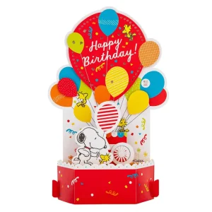 Pop-Up Musical Light-Up Snoopy And Woodstock Greetings Card by Hallmark