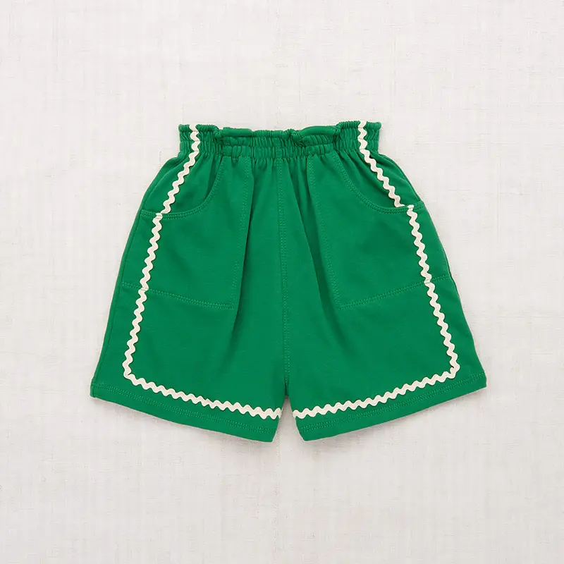 Rickrack Camp Short in Bottle Green by Misha & Puff