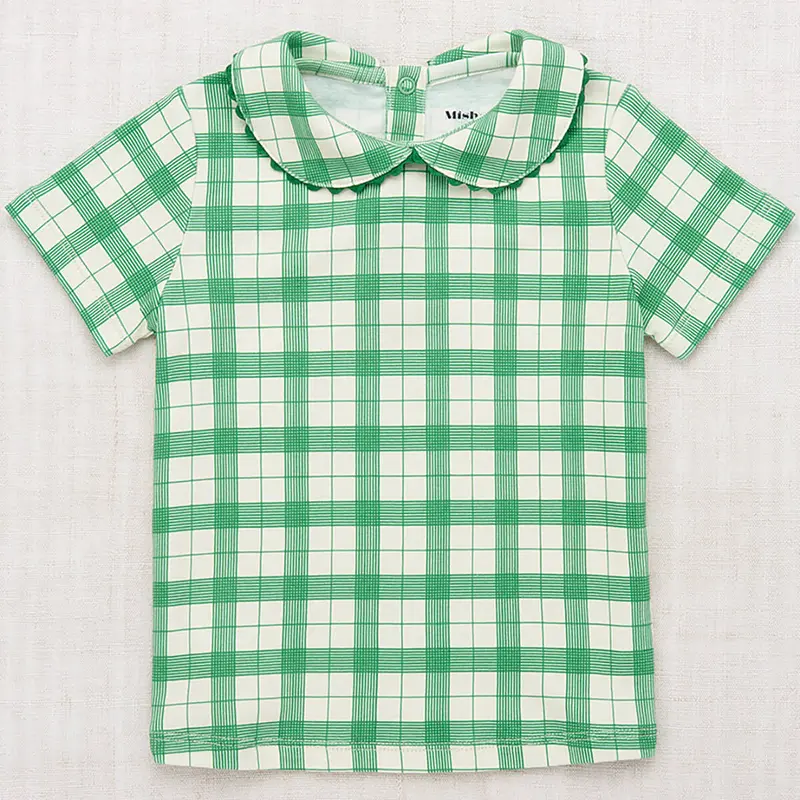 Rickrack Collar Tee in String Piazza by Misha & Puff