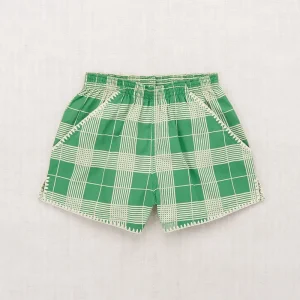 Traveler Short in Bottle Green Piazza by Misha & Puff