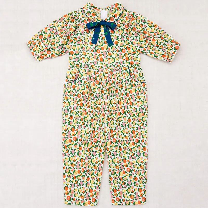 Zora Jumpsuit in String / Hazy Lilac Brimfield by Misha & Puff