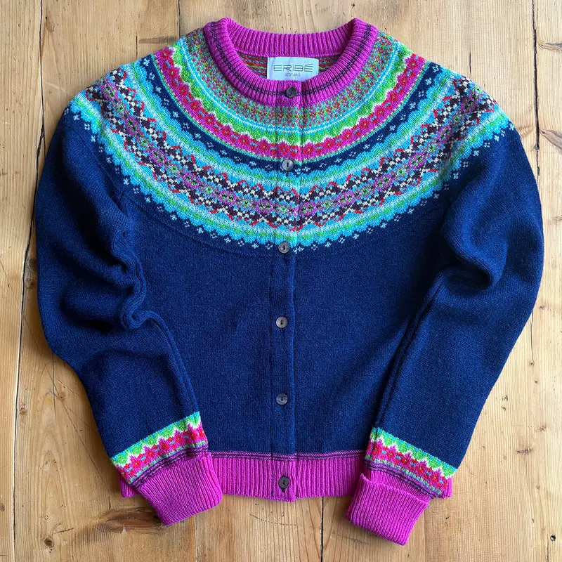 Alpine Short Cardigan in Tango by Erib