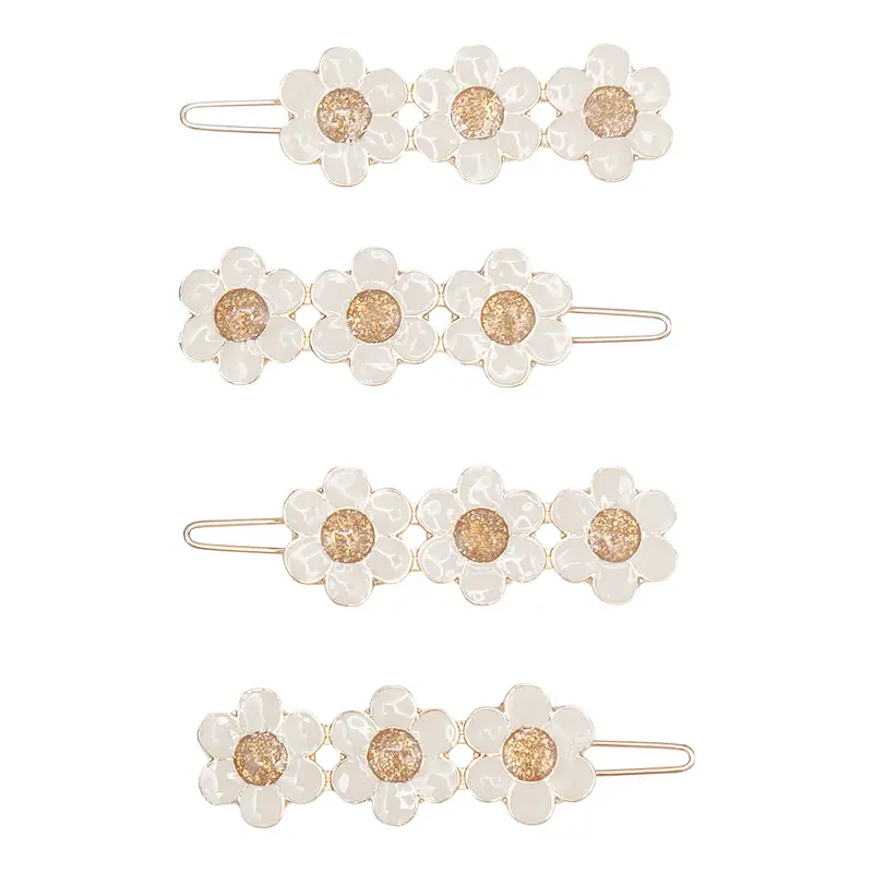 Daisy Enamel Snap Hair Grips by Mimi & Lula