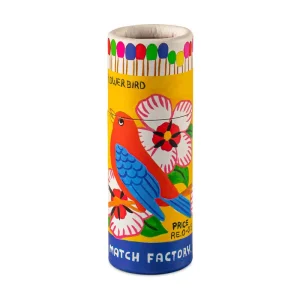 Flowerbird Small Cylinder Matches by Archivist Gallery