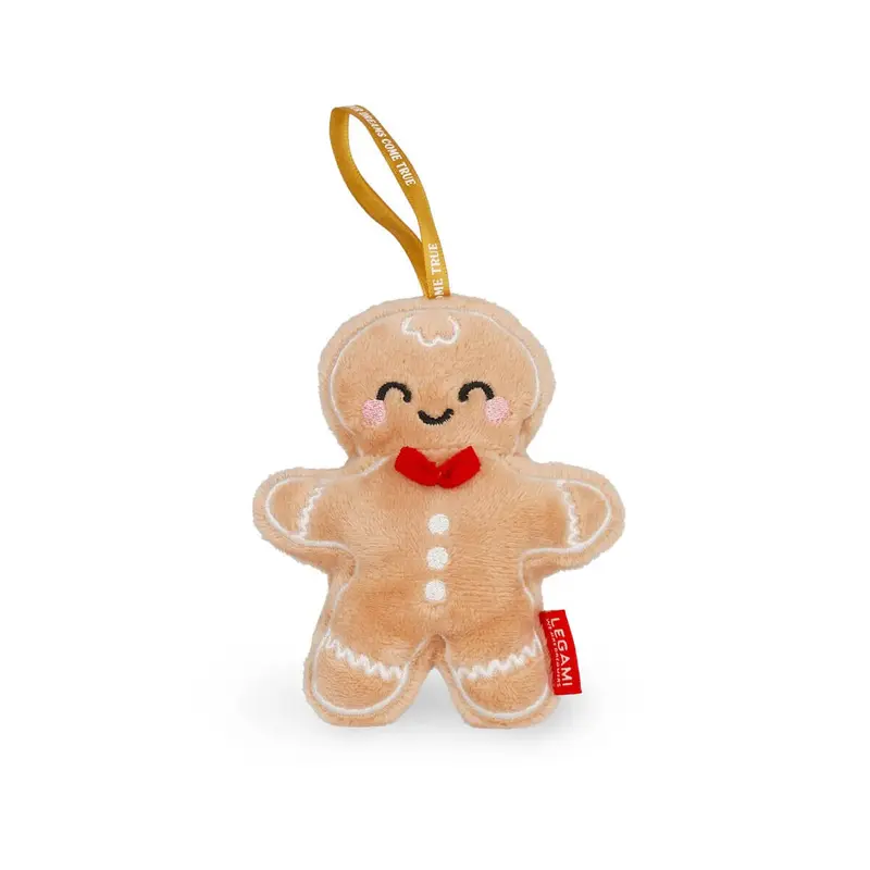Gingerbread Plush Christmas Tree Decoration by Legami