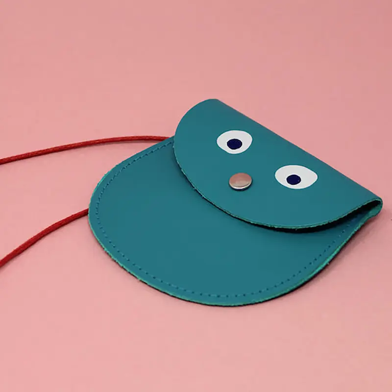 Googly Eye Pocket Purse in Turquoise by Ark Colour Designs